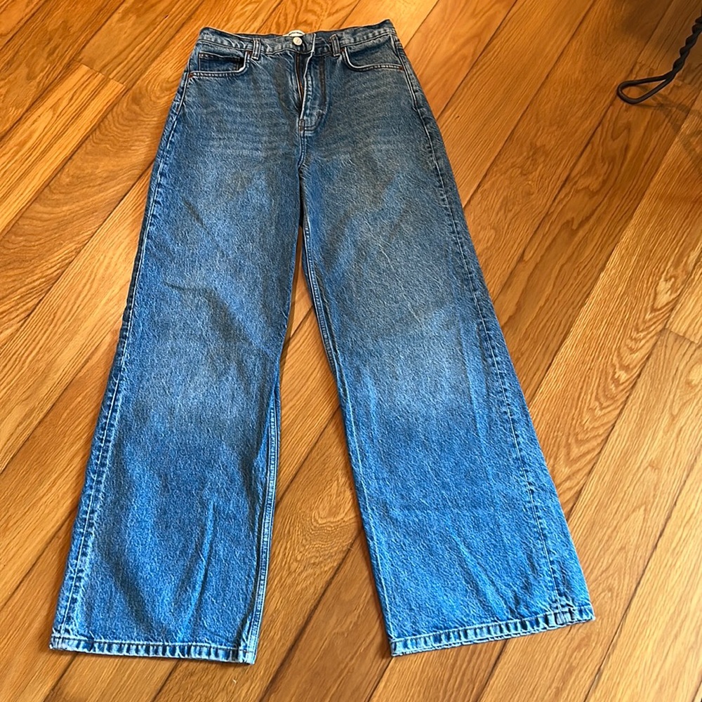 Reformation jeans - wide leg, high waist.